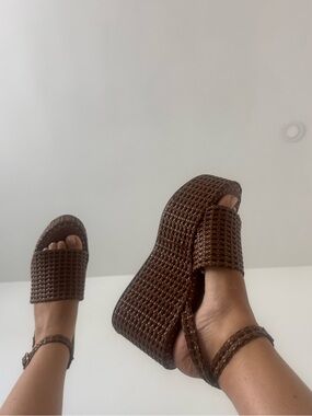 Zara Platform Wrap Sandals